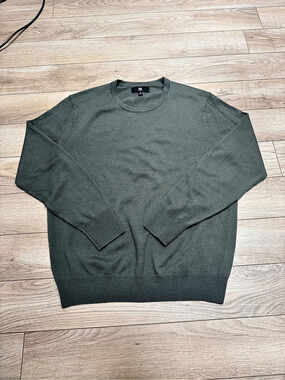 Banana Republic Men’s Italian Merino Crew-Neck Sweater Green Medium